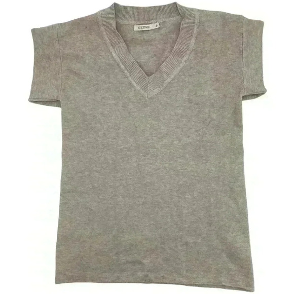 Heather  grey v neck sweater - Picture 5 of 5